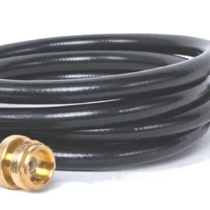 GrillBlazer 8-foot propane adapter hose with brass fittings – connects GrillGun or Su-VGun to 20 lb or larger propane tanks