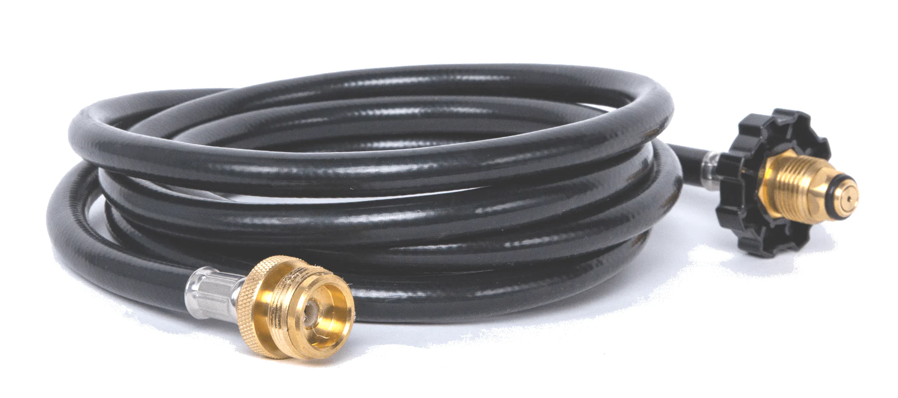 GrillBlazer 8-foot propane adapter hose with brass fittings – connects GrillGun or Su-VGun to 20 lb or larger propane tanks