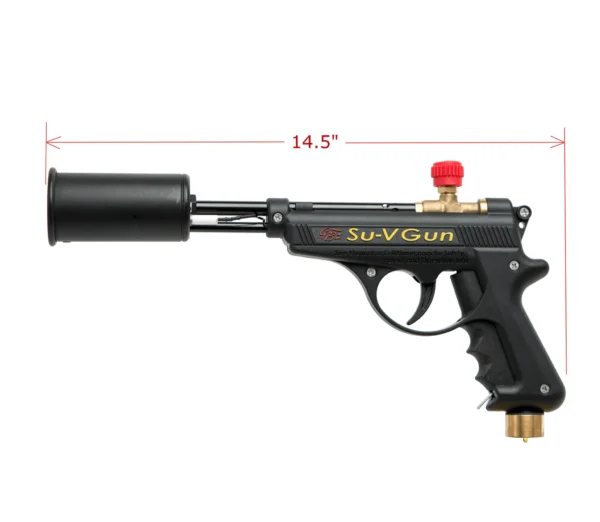 GrillBlazer Su-VGun torch angled front view – high-performance flame tool for sous vide and grilling