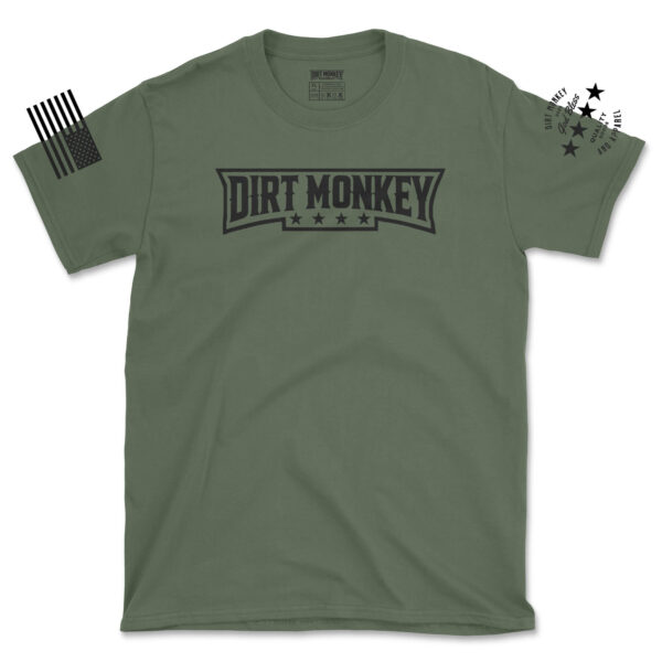 Dirt monkey barracks black on military green (1)