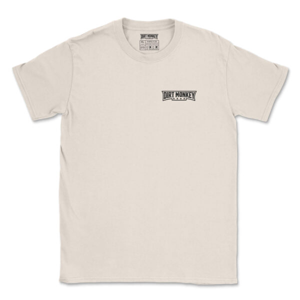 Dirt monkey minimalistic tee natural