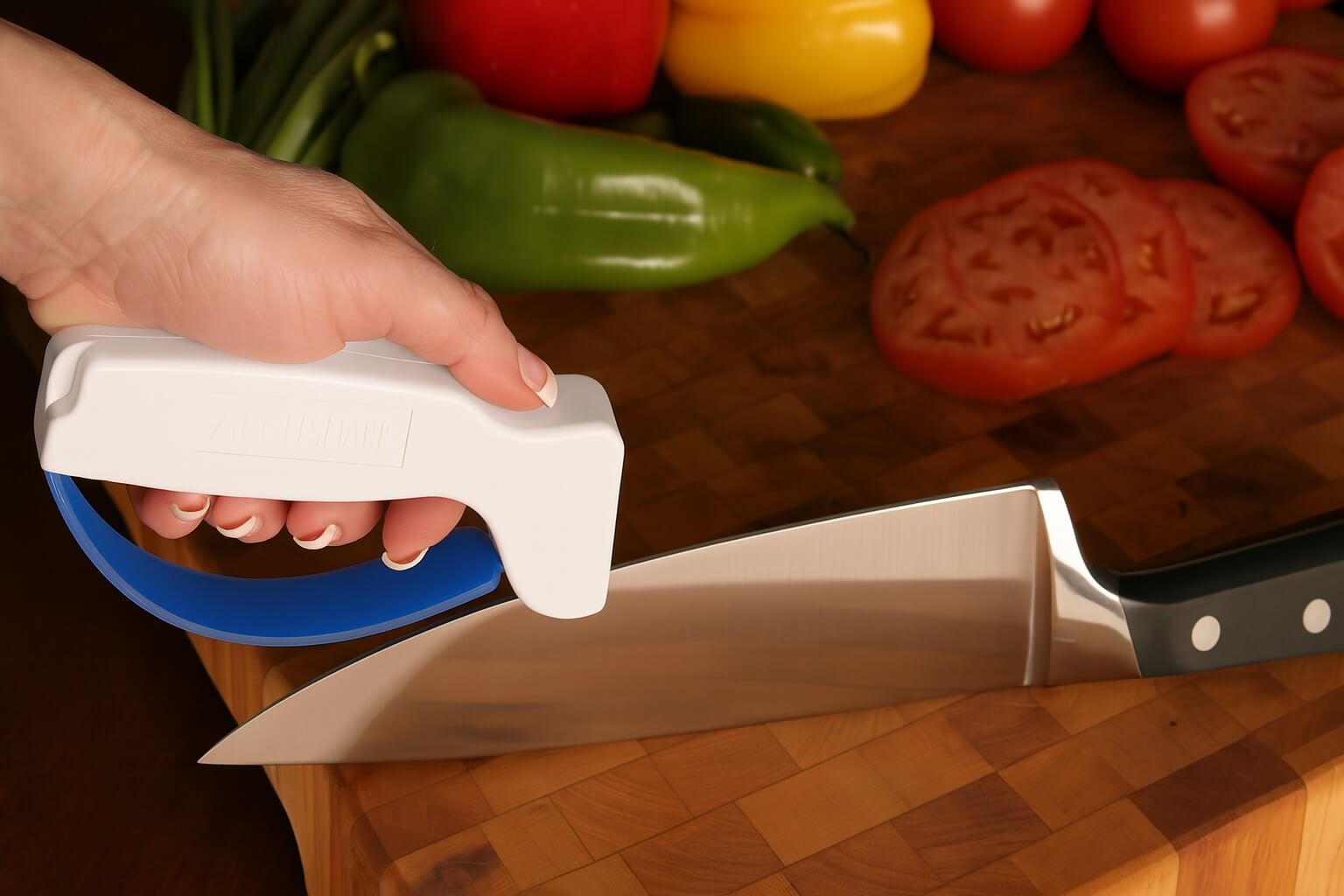 Accusharp knife sharpener