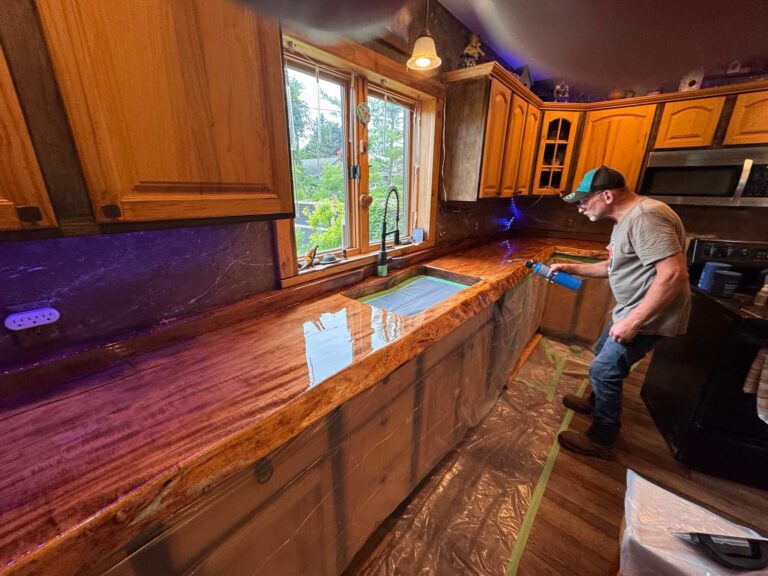 Live edge counter top