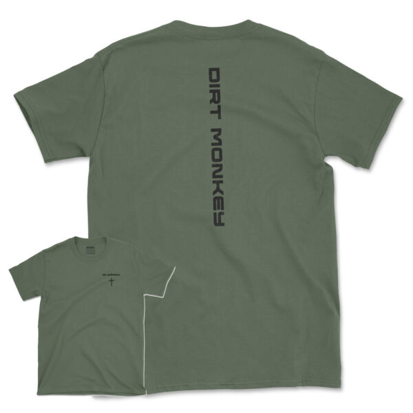 Blessed black on military green fb