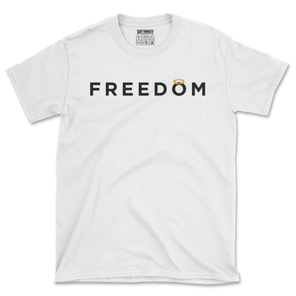 Charlie kirk freedom halo white