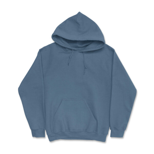 Dirt monkey american grit hoodie indigo blue front