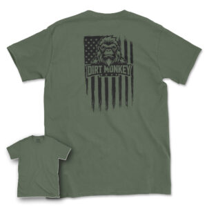 Dirt monkey usa black on military green fb2