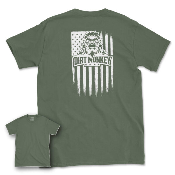 Dirt monkey usa white on military green fb2
