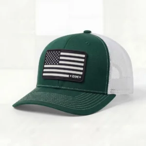 Flag Patches BW Dark Green White